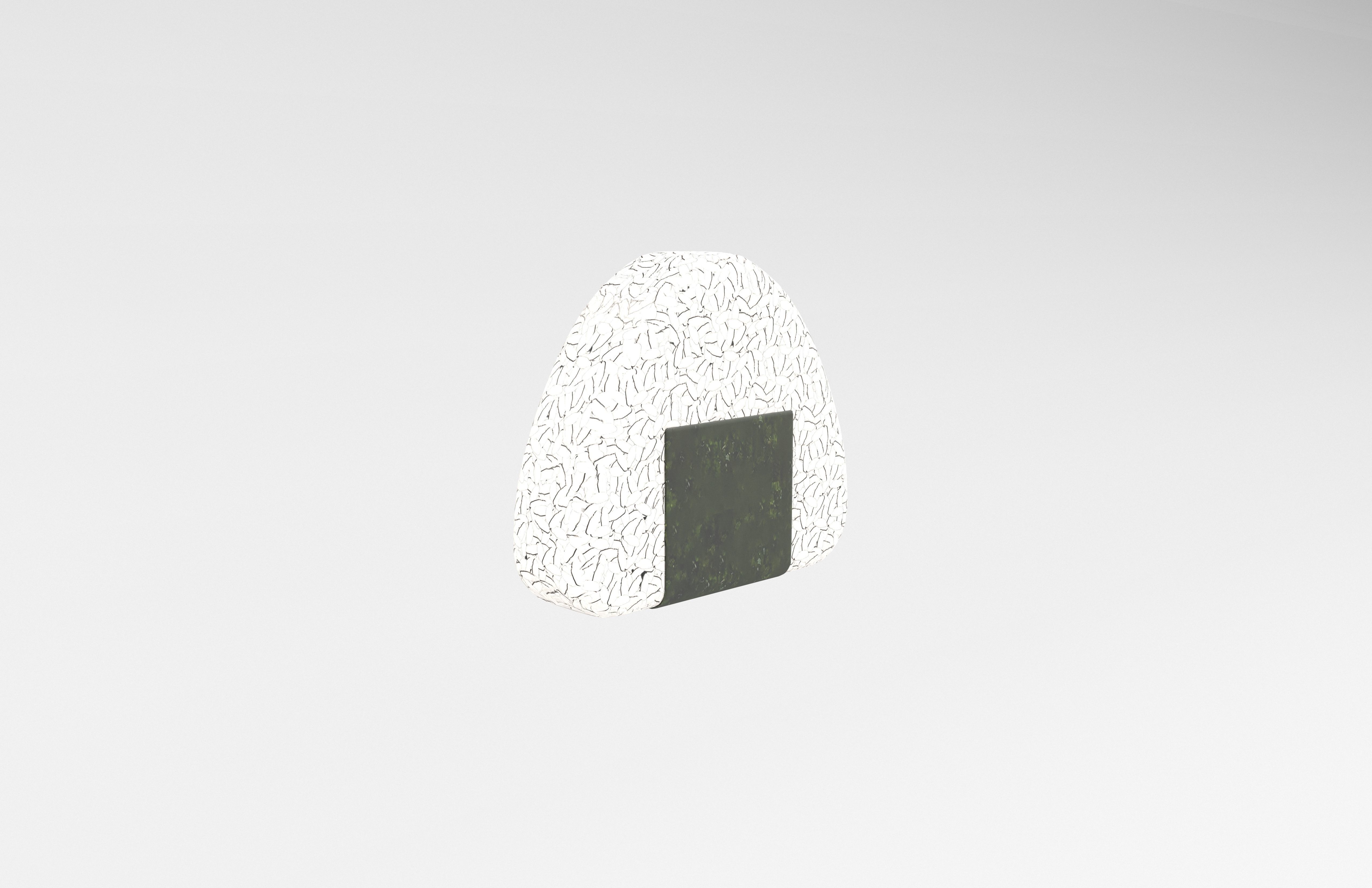 Rice Ball v1 001 Low-poly 3D model_3