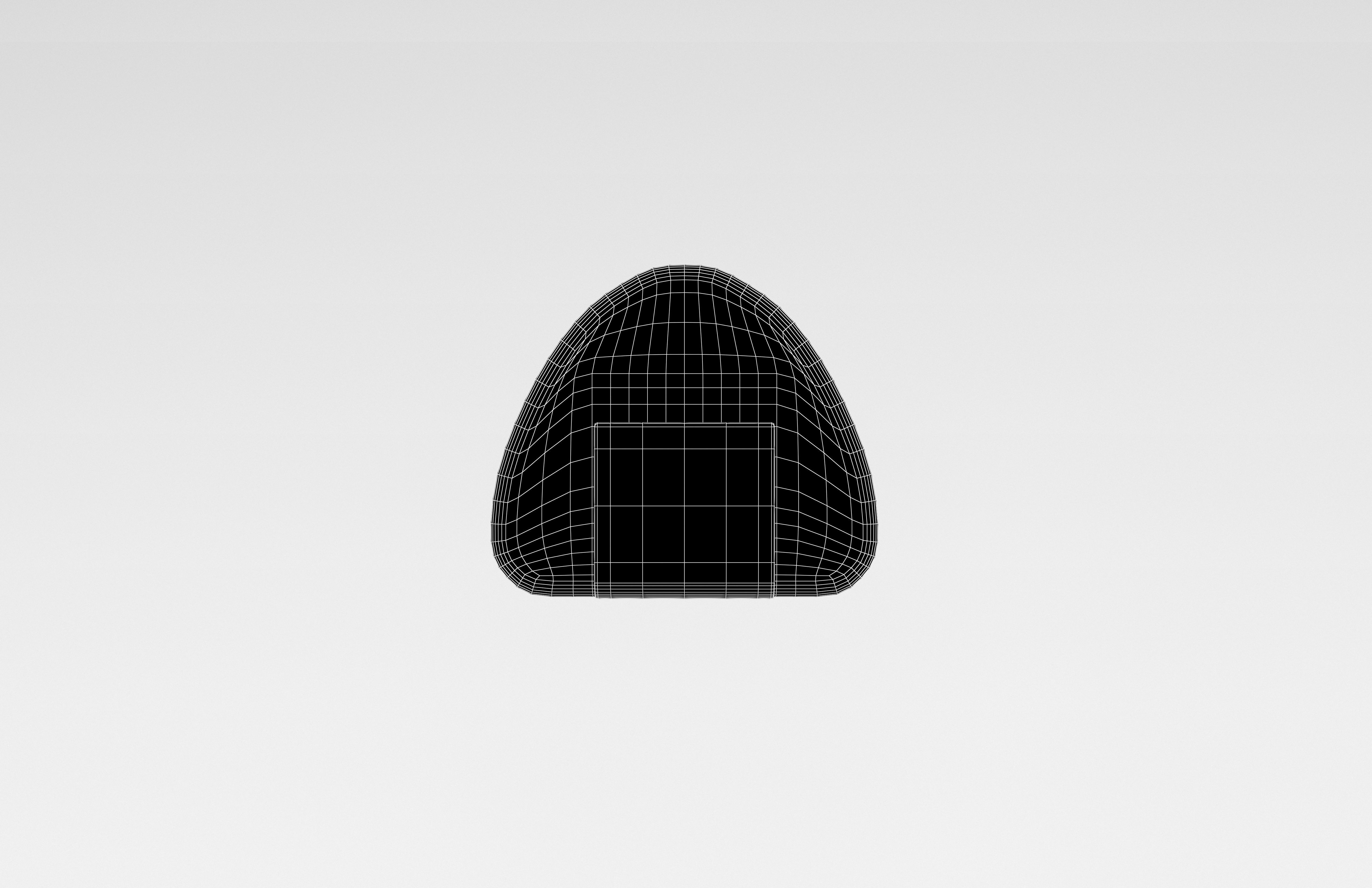 Rice Ball v1 001 Low-poly 3D model_6