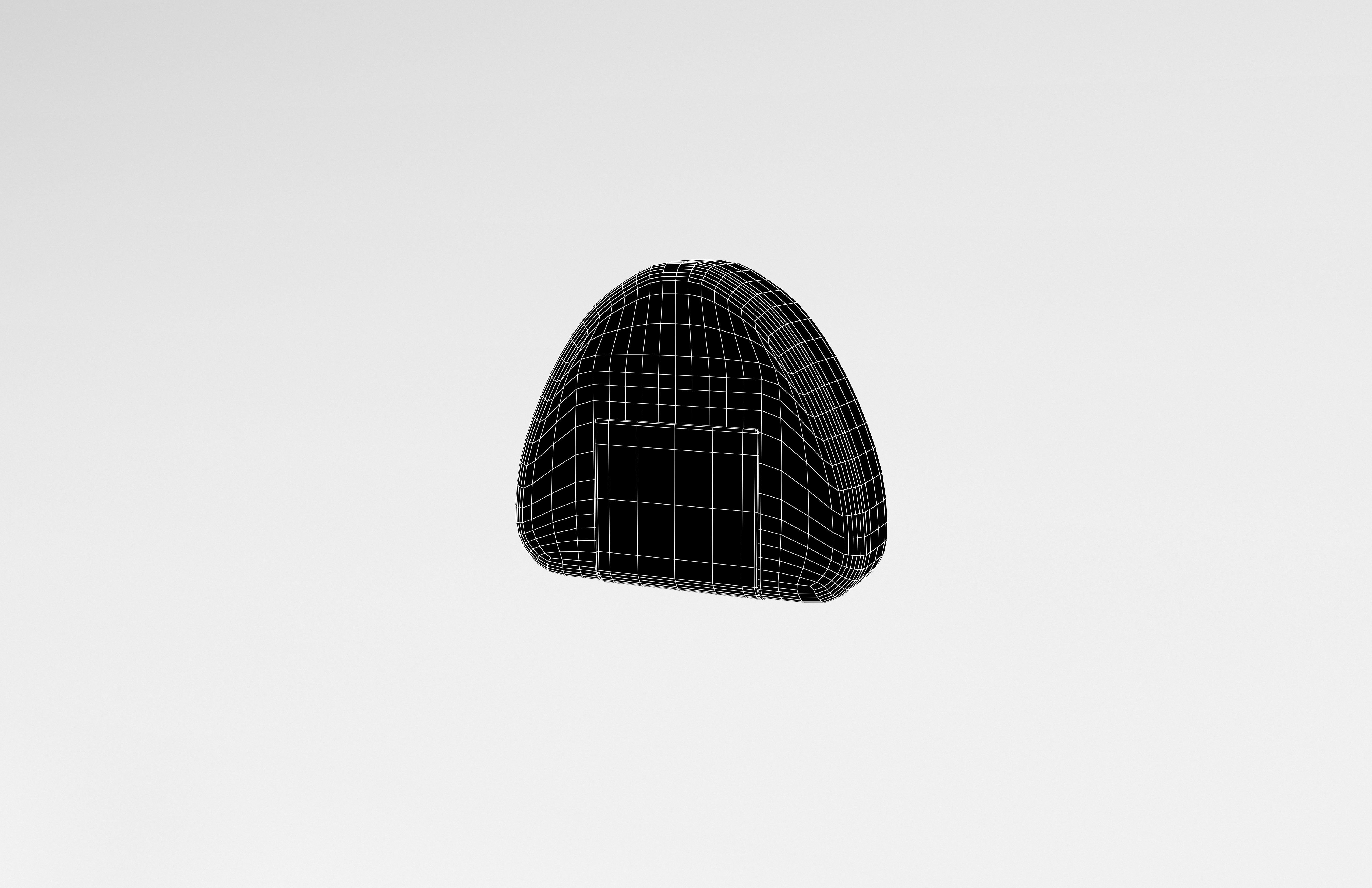 Rice Ball v1 001 Low-poly 3D model_7