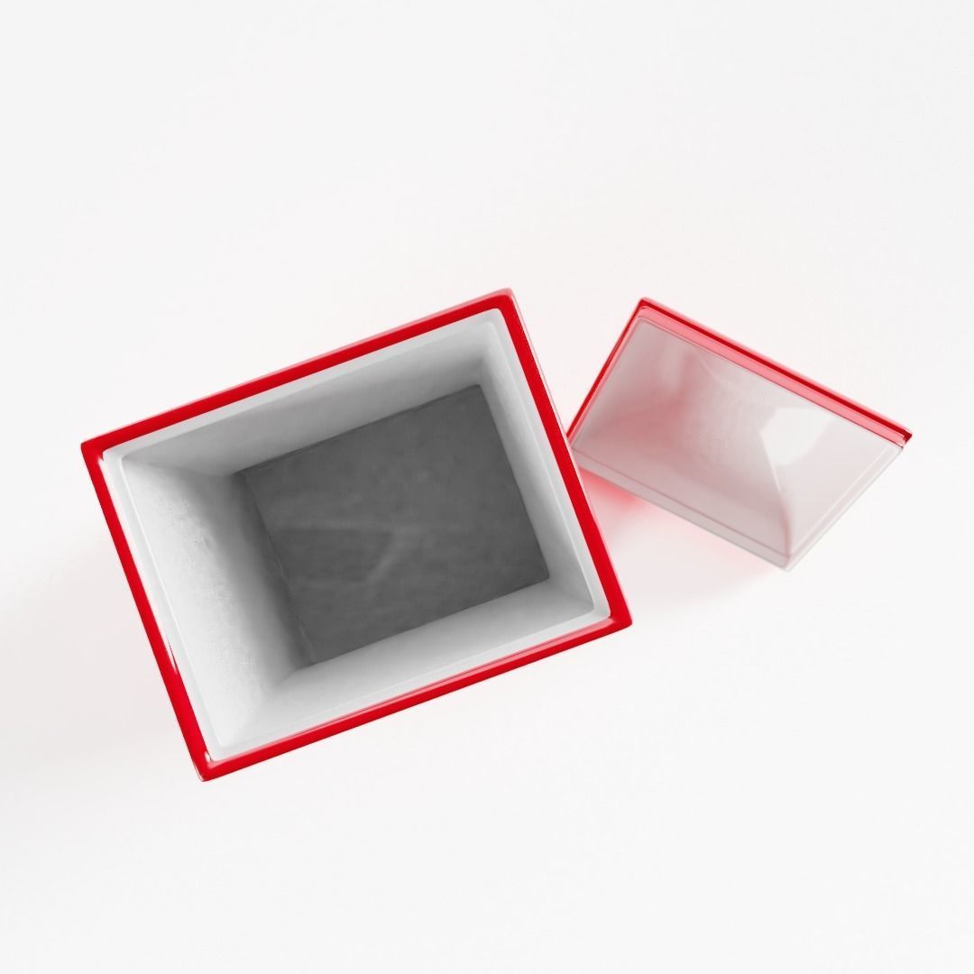 Small Polka Dot Kitchen Storage Jar 3D model_2