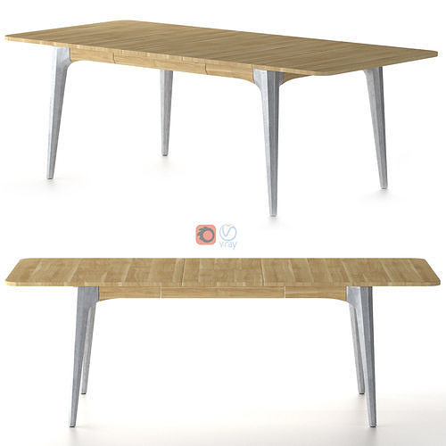 District Eight - Salk Expanding Dining Table Free 3D model