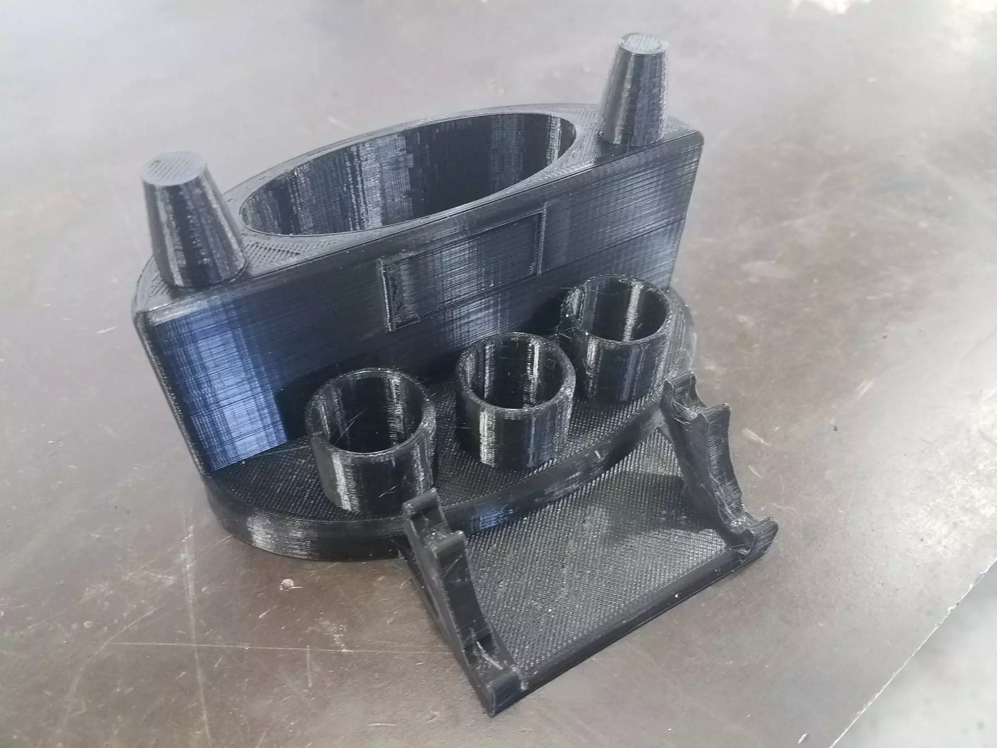 Super Station Banger Dab Weed Art Storage Wand Pot 3D model_0