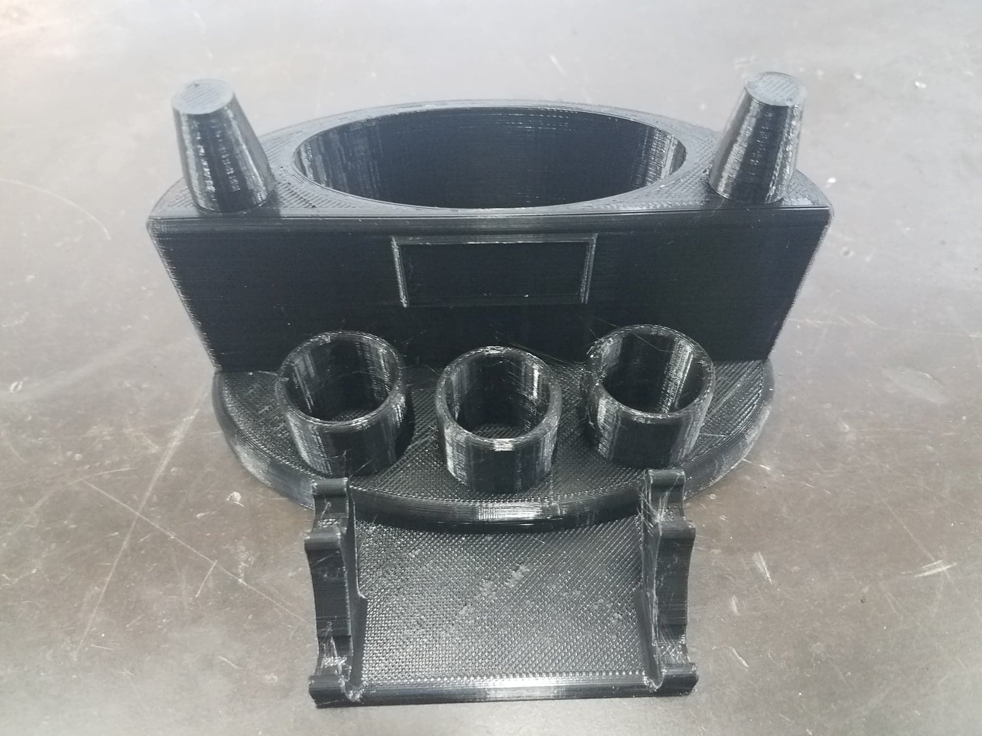 Super Station Banger Dab Weed Art Storage Wand Pot 3D model_1