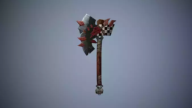 Axe barbarian weapon dark ax --P7