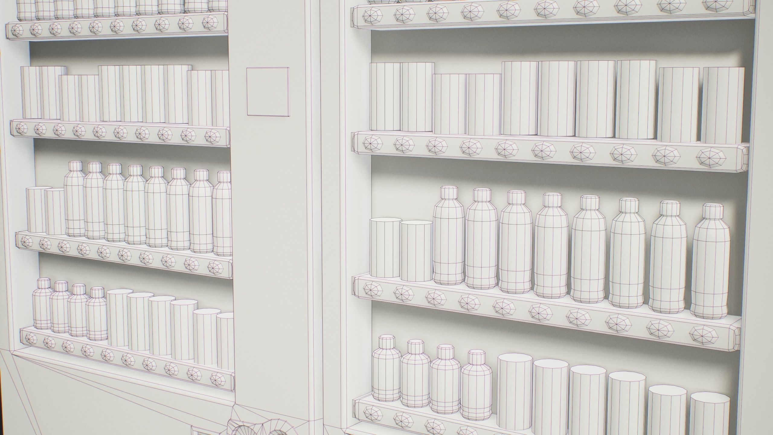 Japanese Vending Machine - PBR Game Ready Low-poly 3D model_6