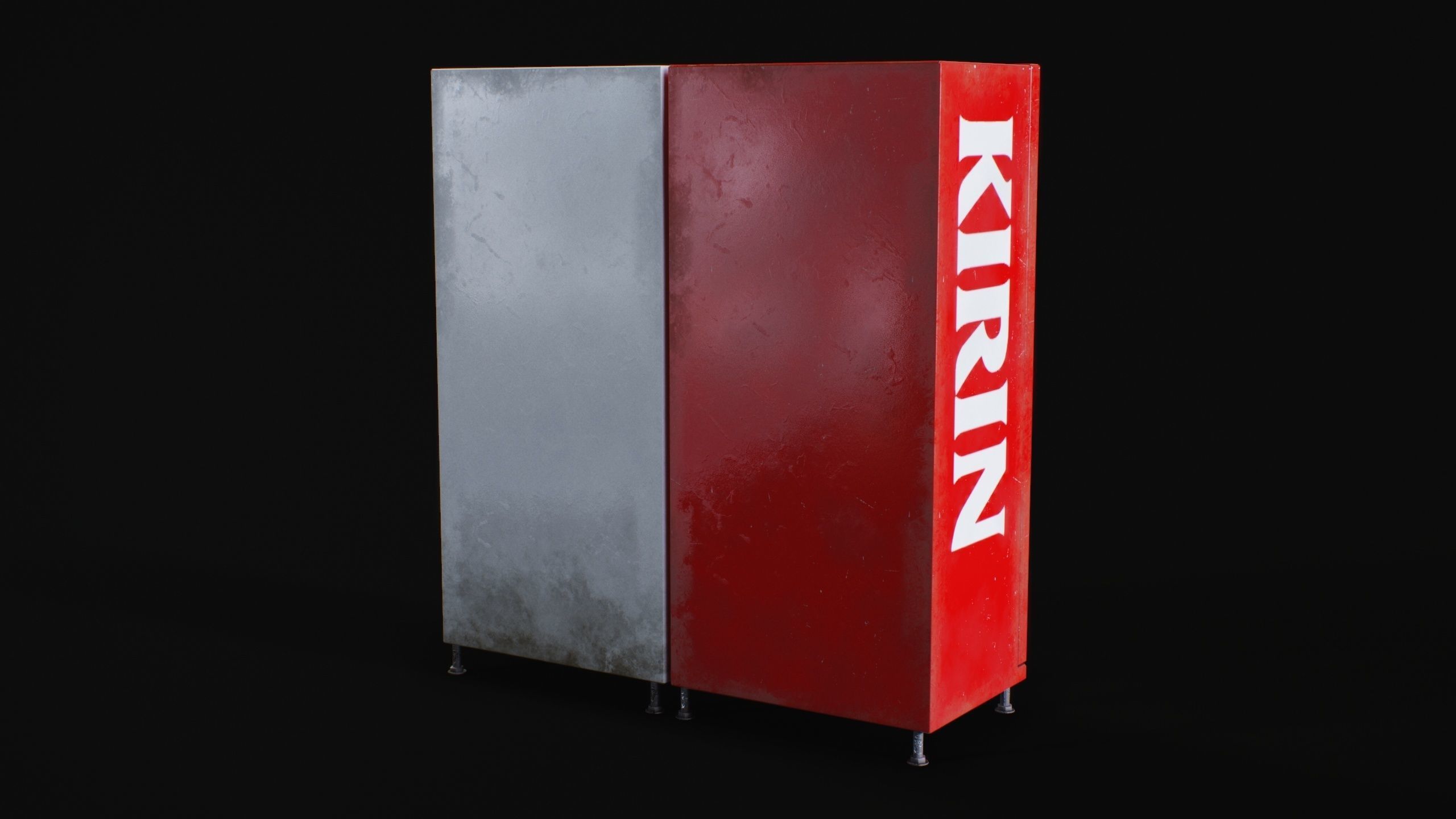 Japanese Vending Machine - PBR Game Ready Low-poly 3D model_3