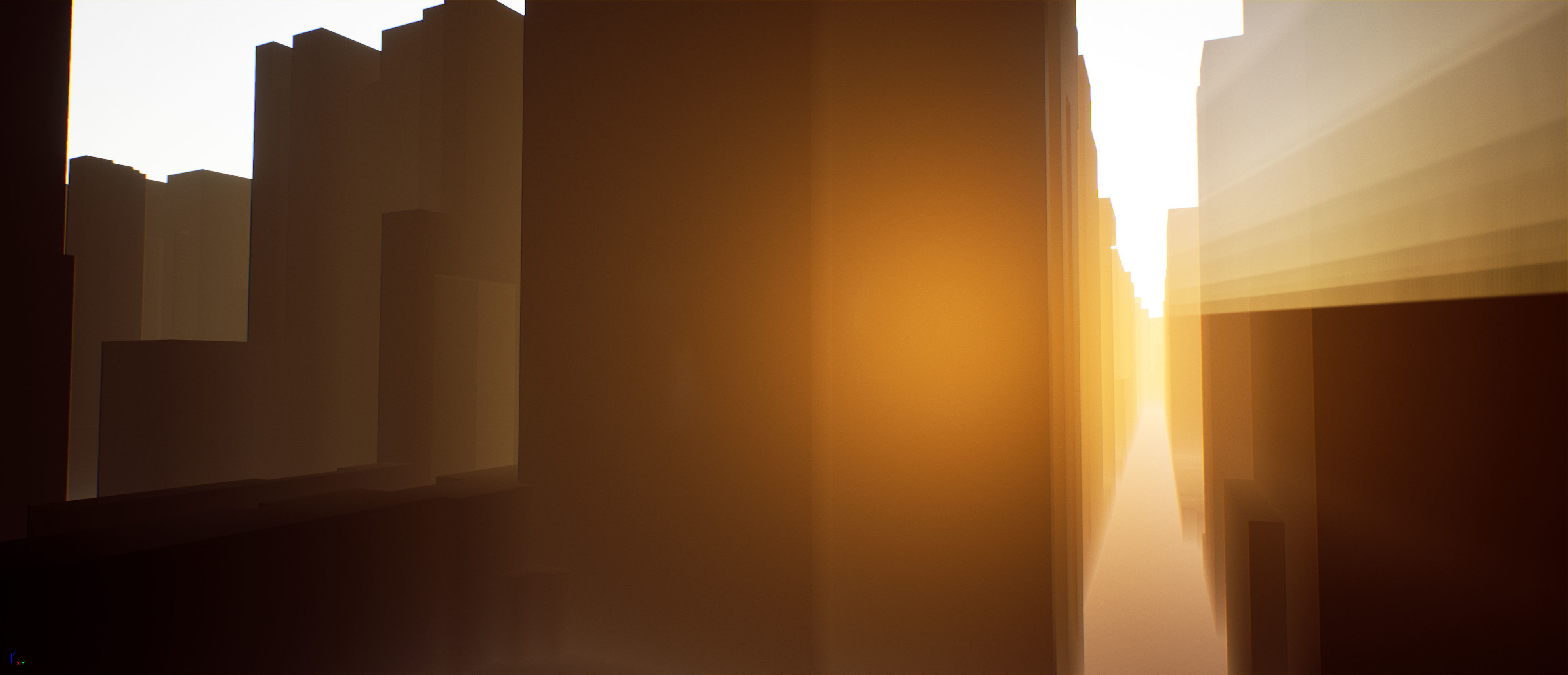 Low poly city block Low-poly 3D model_3