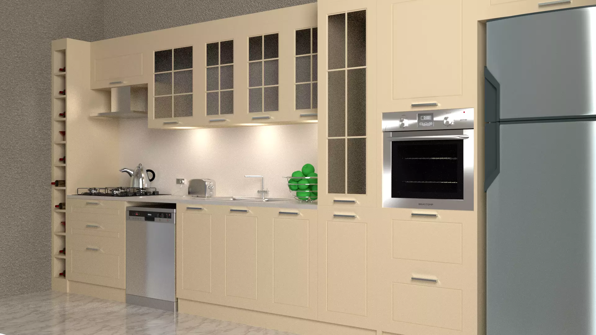 Interior Kitchen Desing 3D model