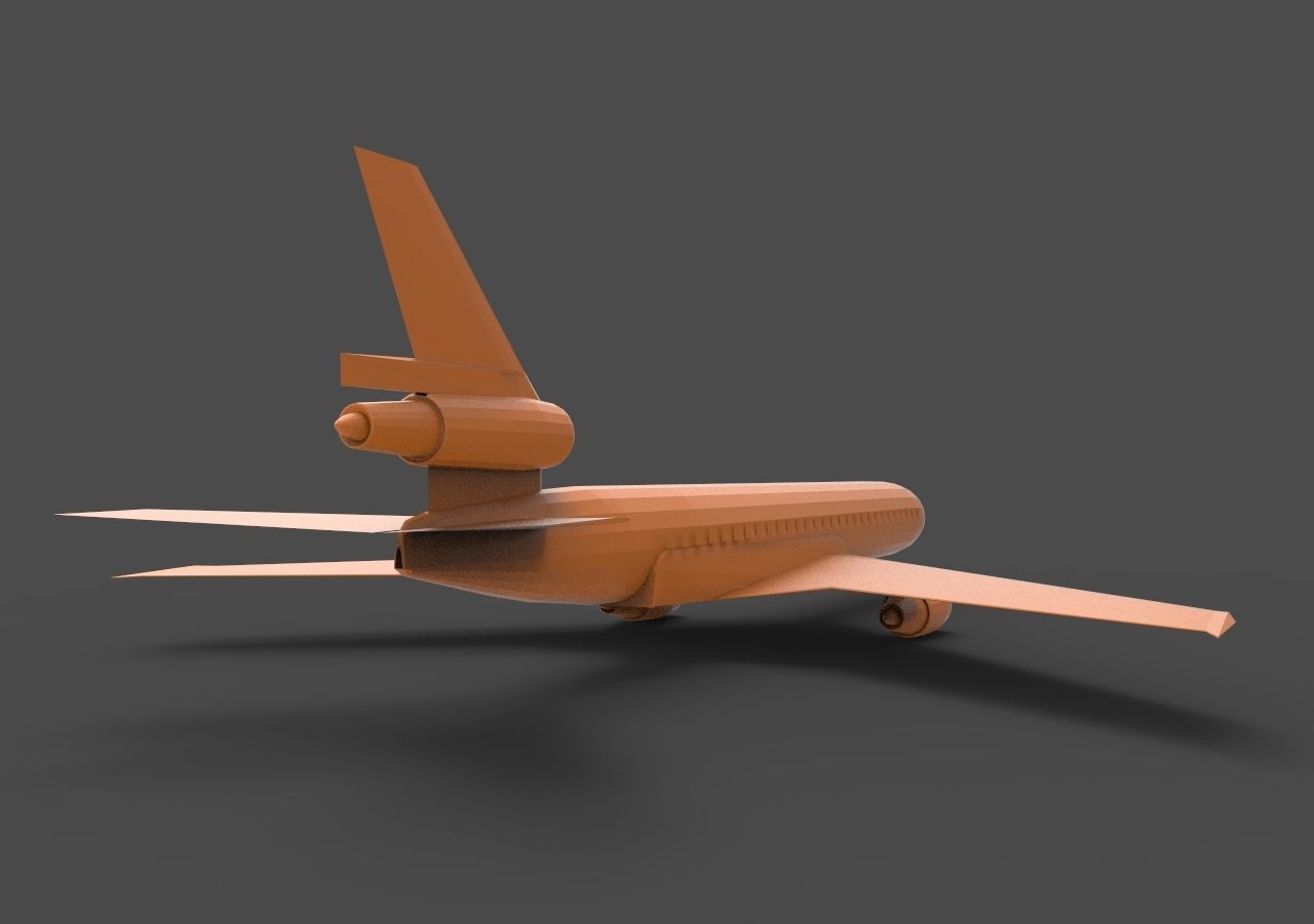 Douglas DC-10 3D print model_4