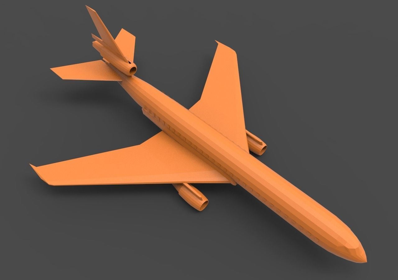 Douglas DC-10 3D print model_7
