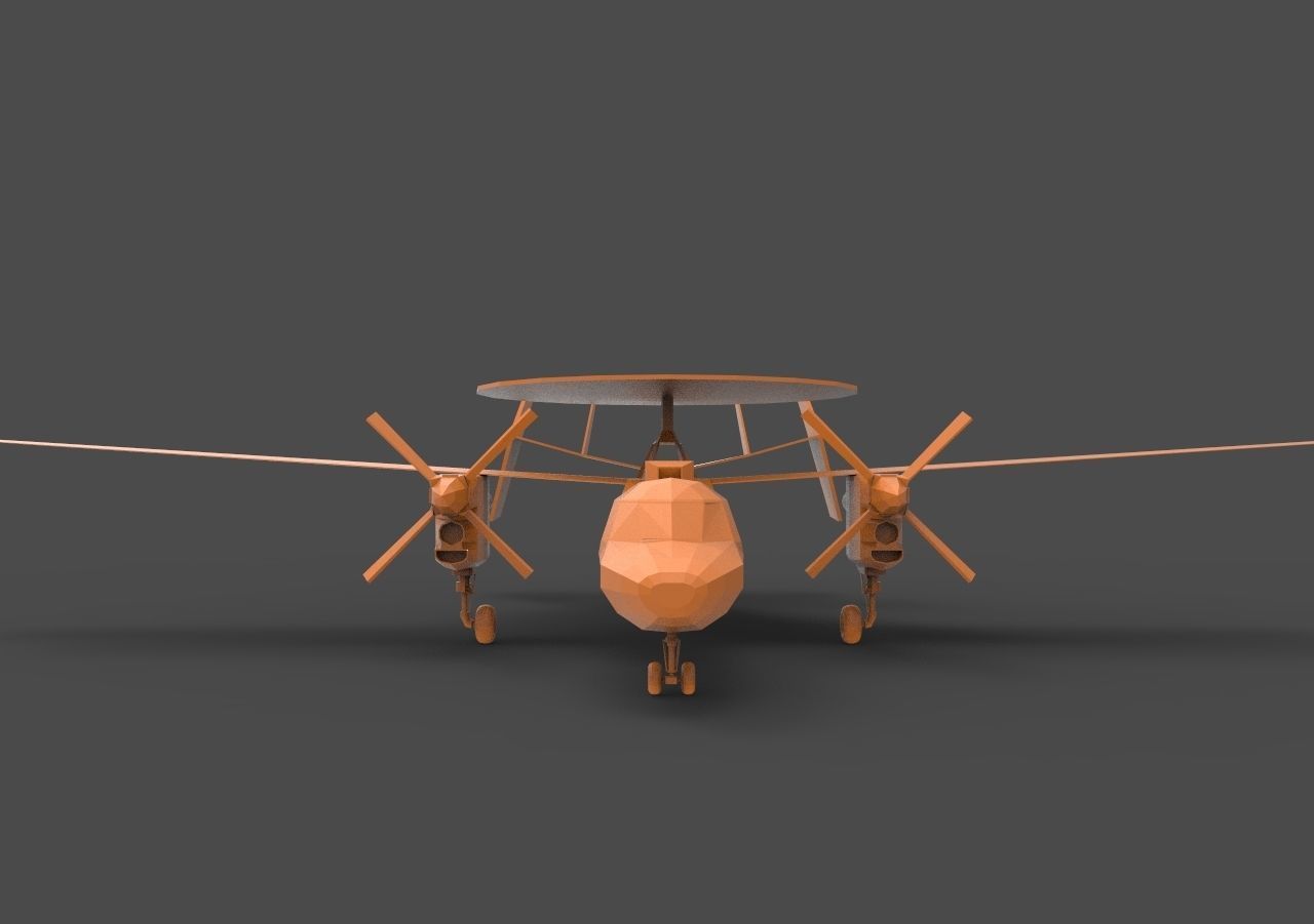 E-2 Hawkeye 3D print model_6