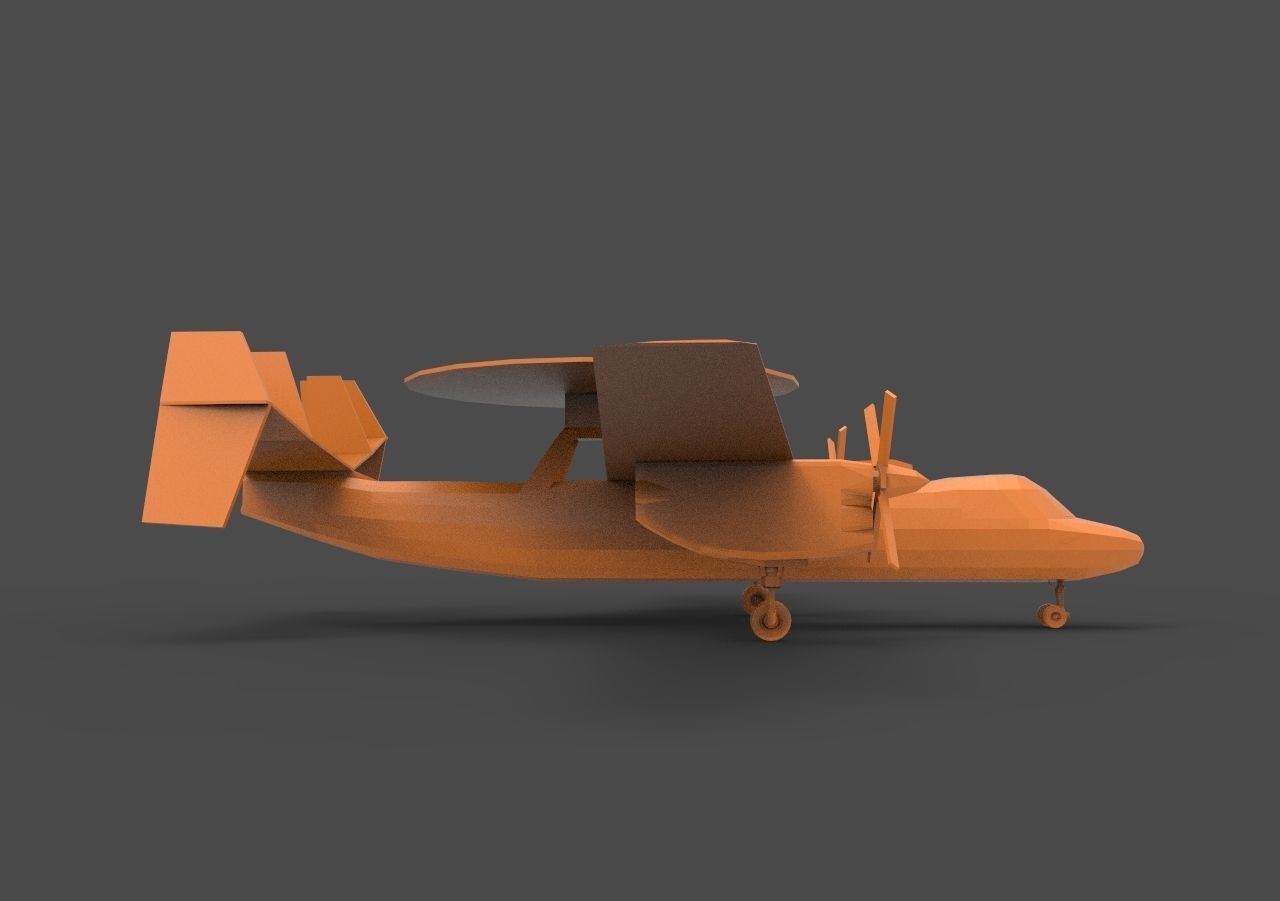 E-2 Hawkeye 3D print model_8