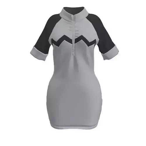 Jogging Short-sleeved Dress Marvelous designer