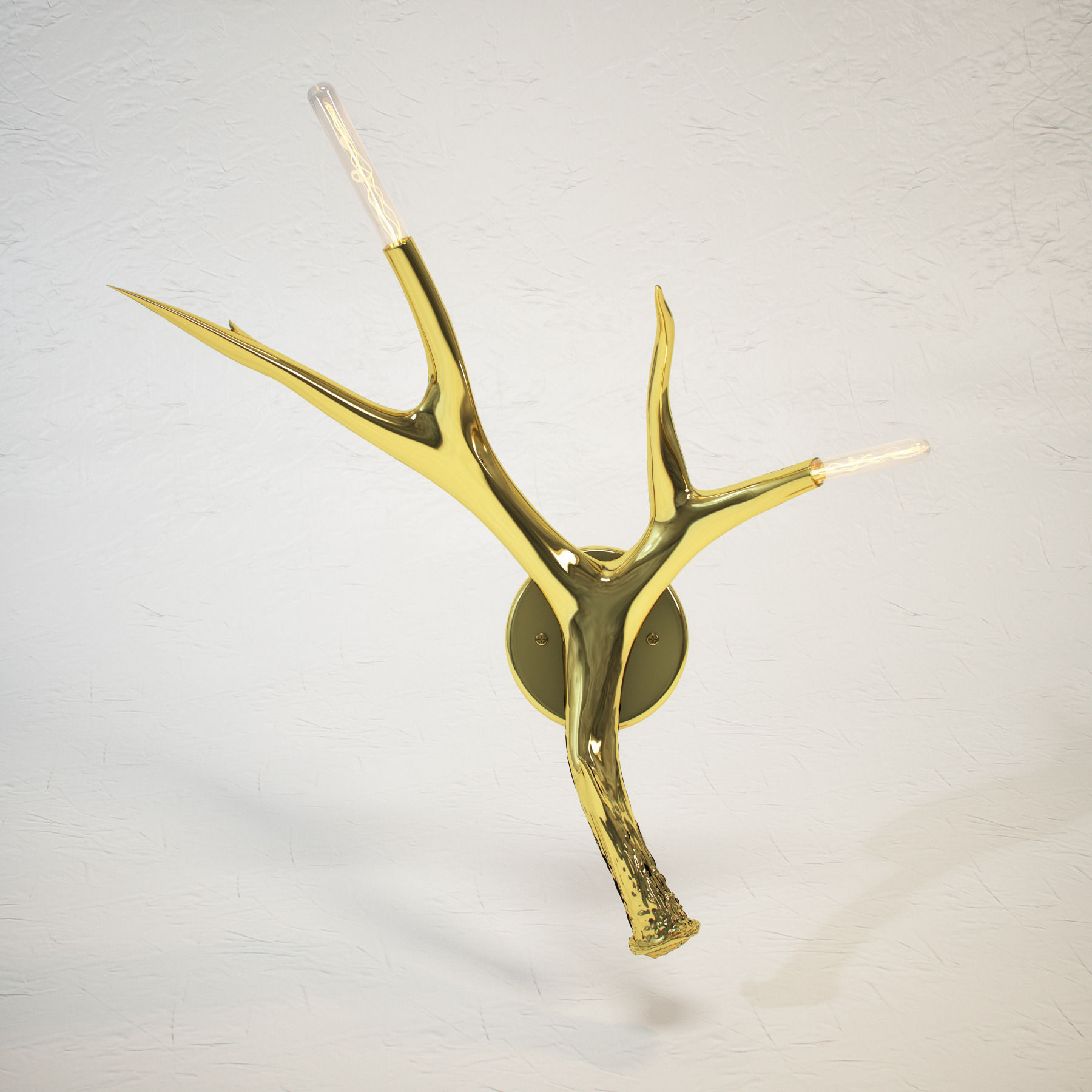 ROLL and HILL Superordinate Antler Sconce by Jason Miller 3D model_3