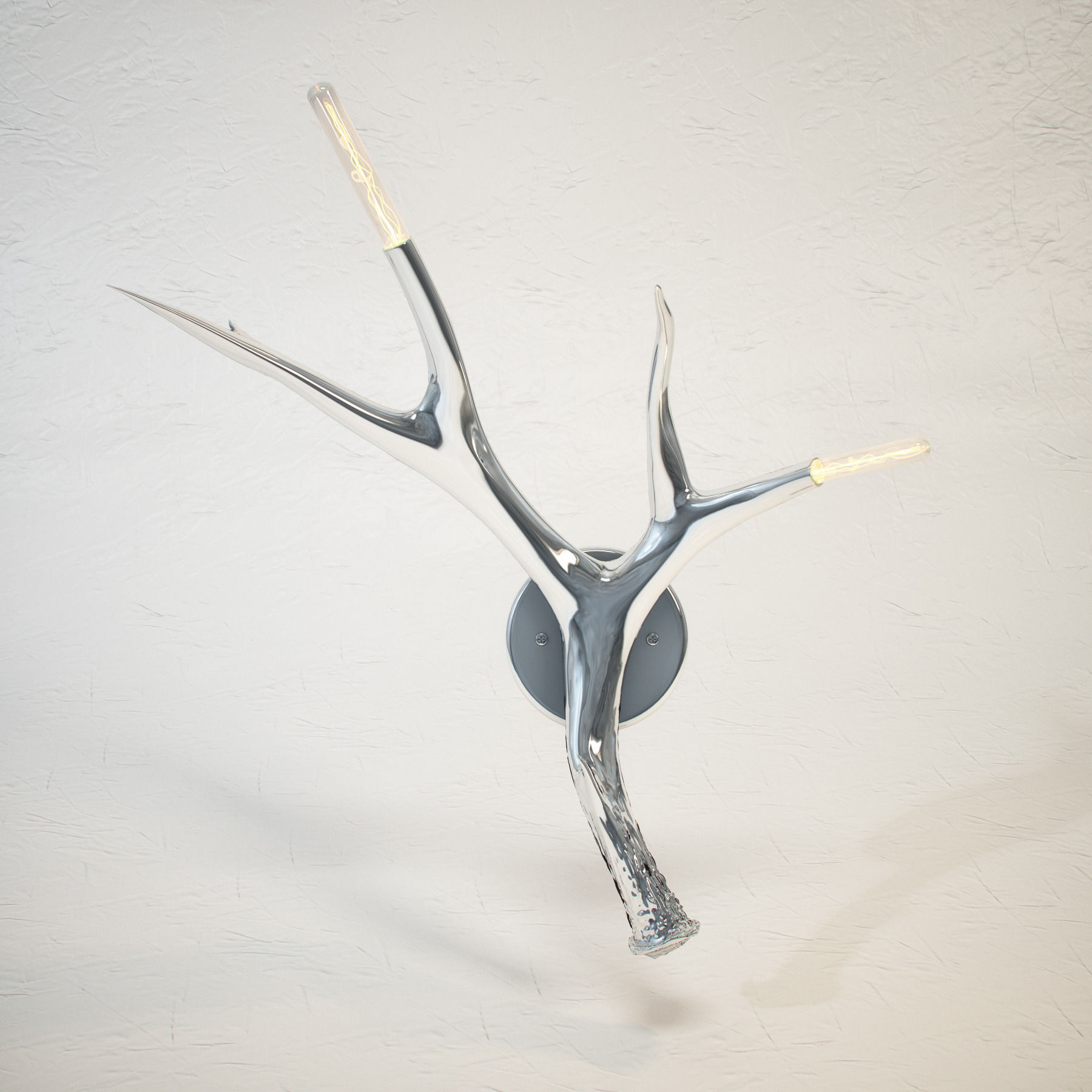 ROLL and HILL Superordinate Antler Sconce by Jason Miller 3D model_4