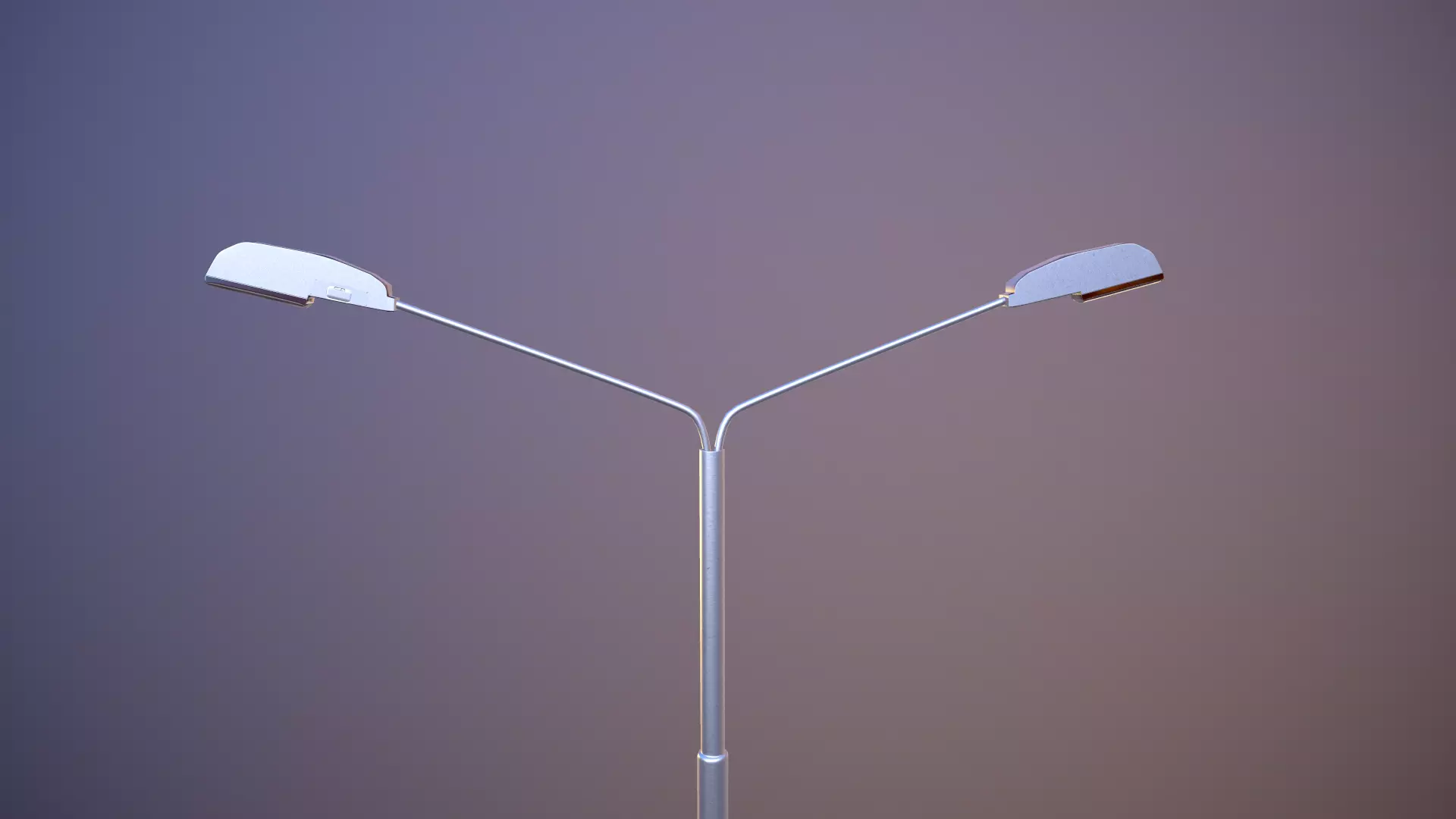Street Light Low-poly 3D model_0