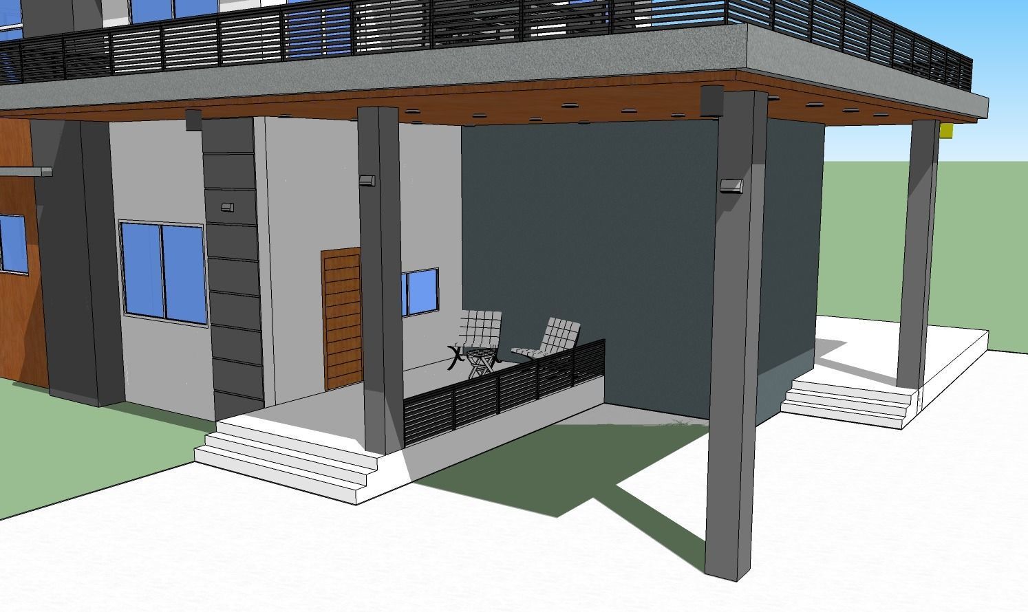 Modern House 3D model_3