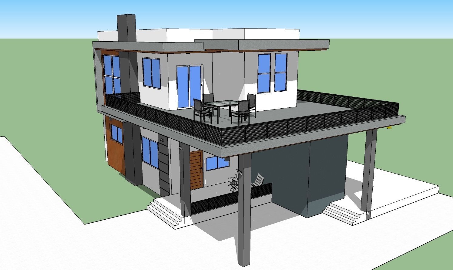 Modern House 3D model_5