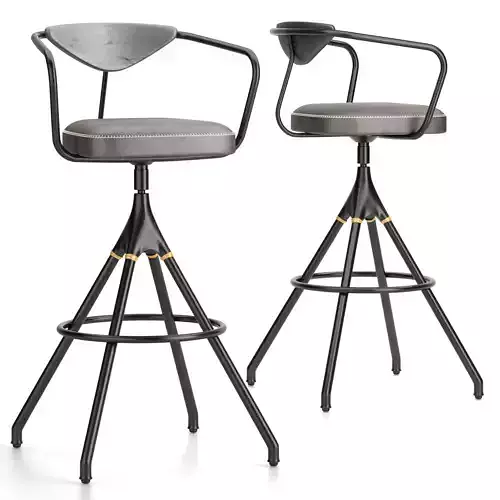District Eight-akron Bar Stool 3D model