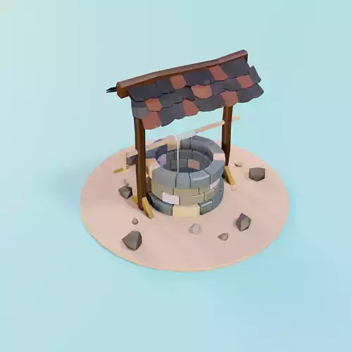 Water Well Low poly