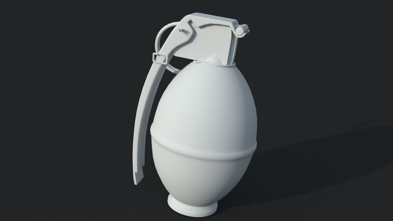 M61 fragmentation grenade 3D model_8