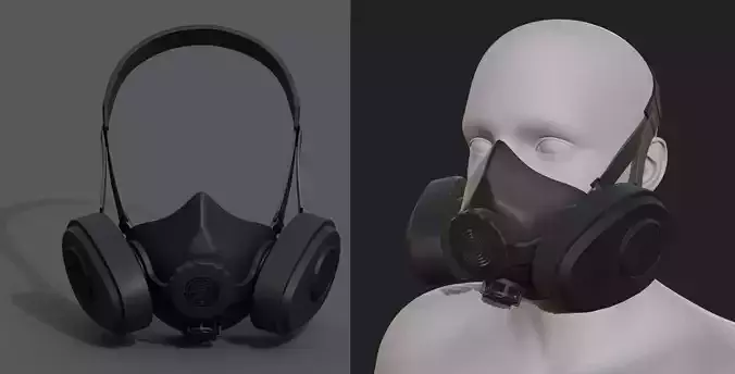 Gas mask helmet 3d safety plastic mask protection pollution 