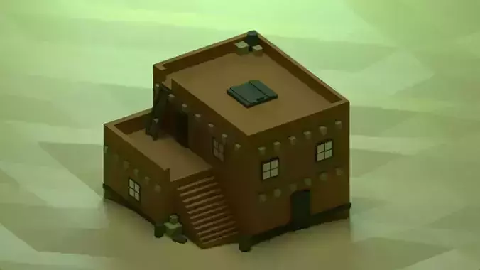  House in the city street