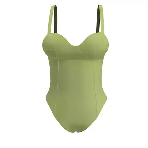One piece swimsuit Marvelous designer 3d model