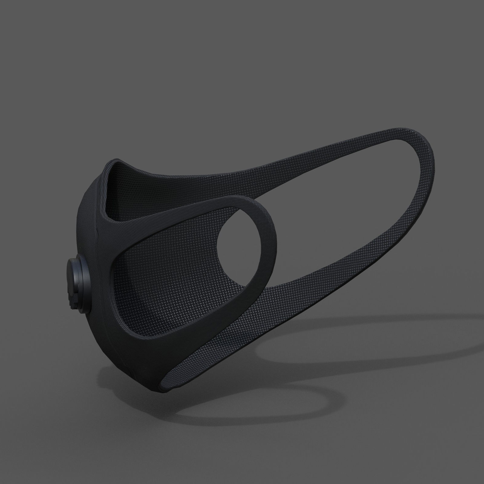 Gas mask helmet resperator helmet scifi fantasy Low-poly 3D model_8