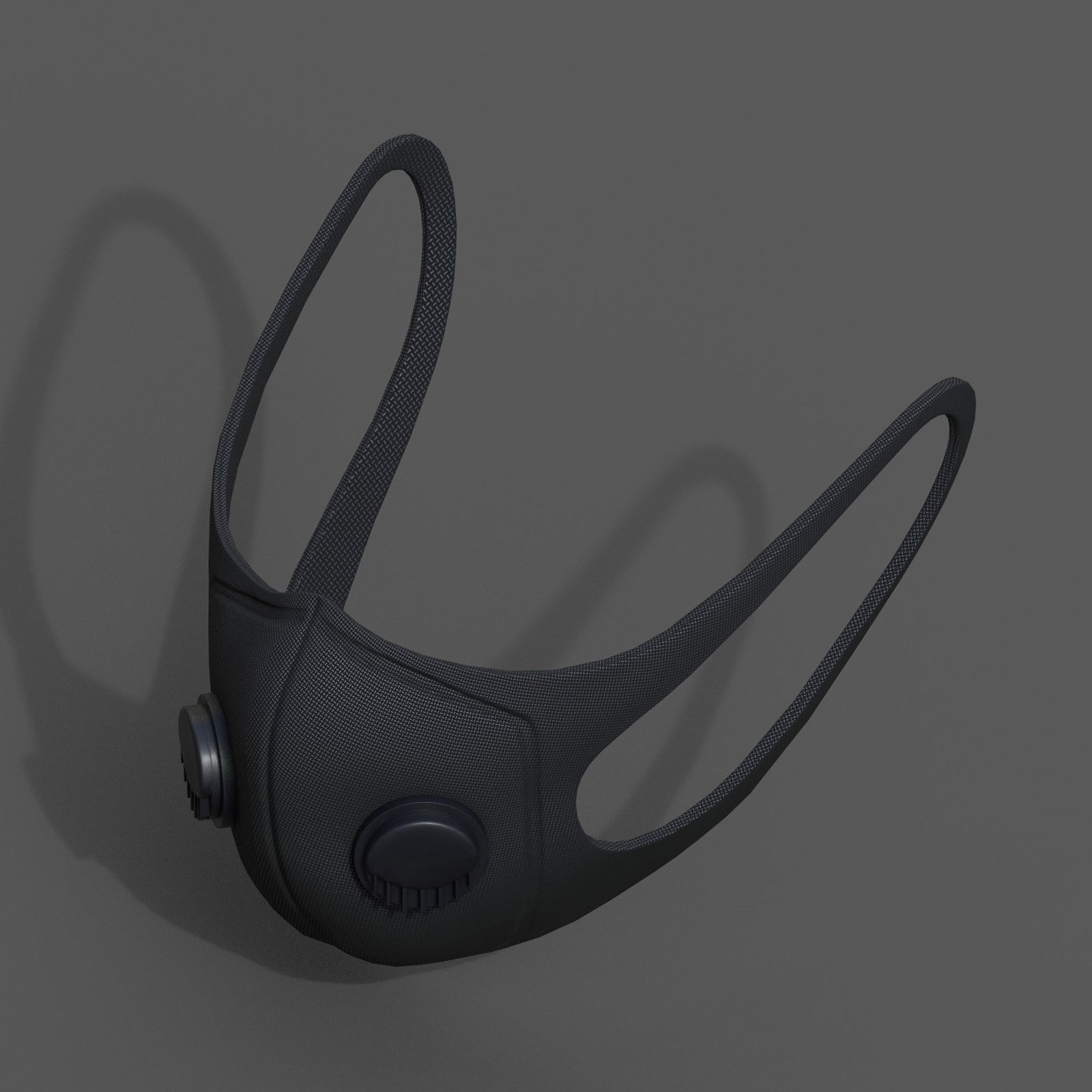 Gas mask helmet resperator helmet scifi fantasy Low-poly 3D model_5