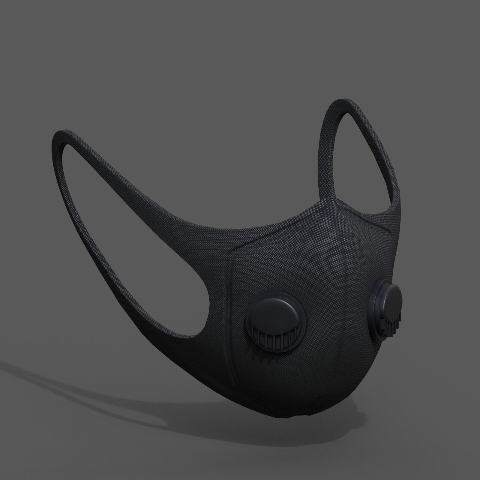 Gas mask helmet resperator helmet scifi fantasy Low-poly 3D model_2