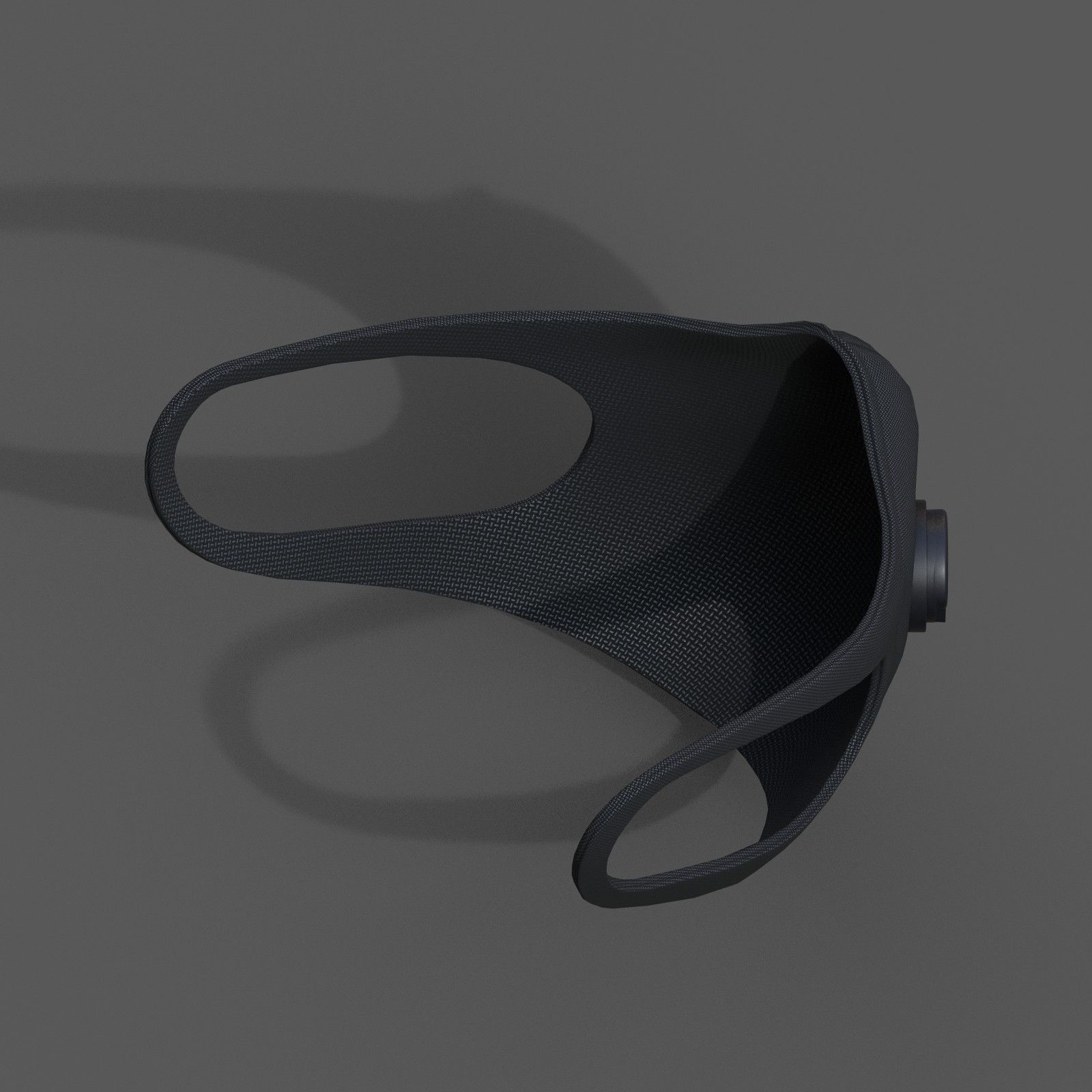 Gas mask helmet resperator helmet scifi fantasy Low-poly 3D model_7