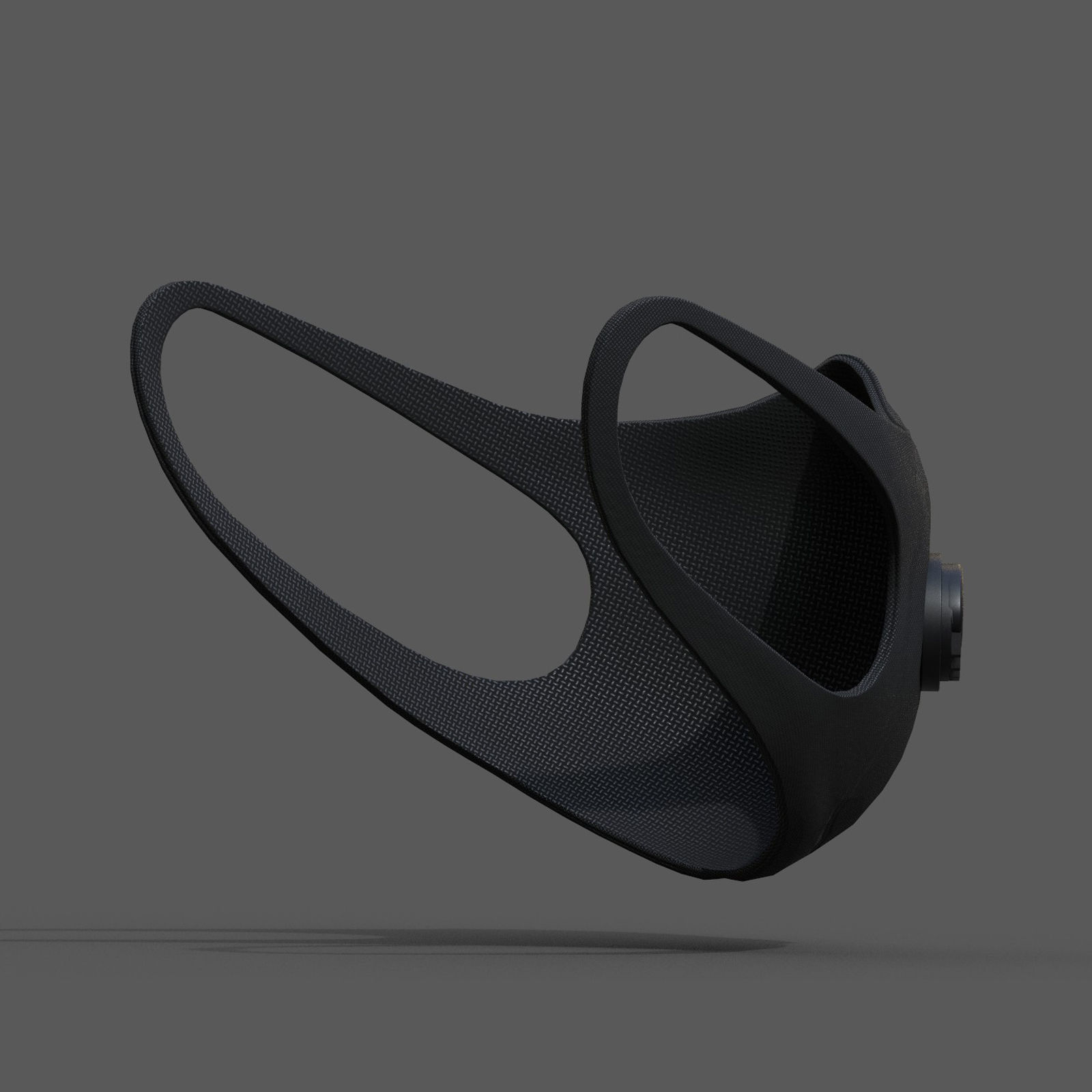 Gas mask helmet resperator helmet scifi fantasy Low-poly 3D model_4