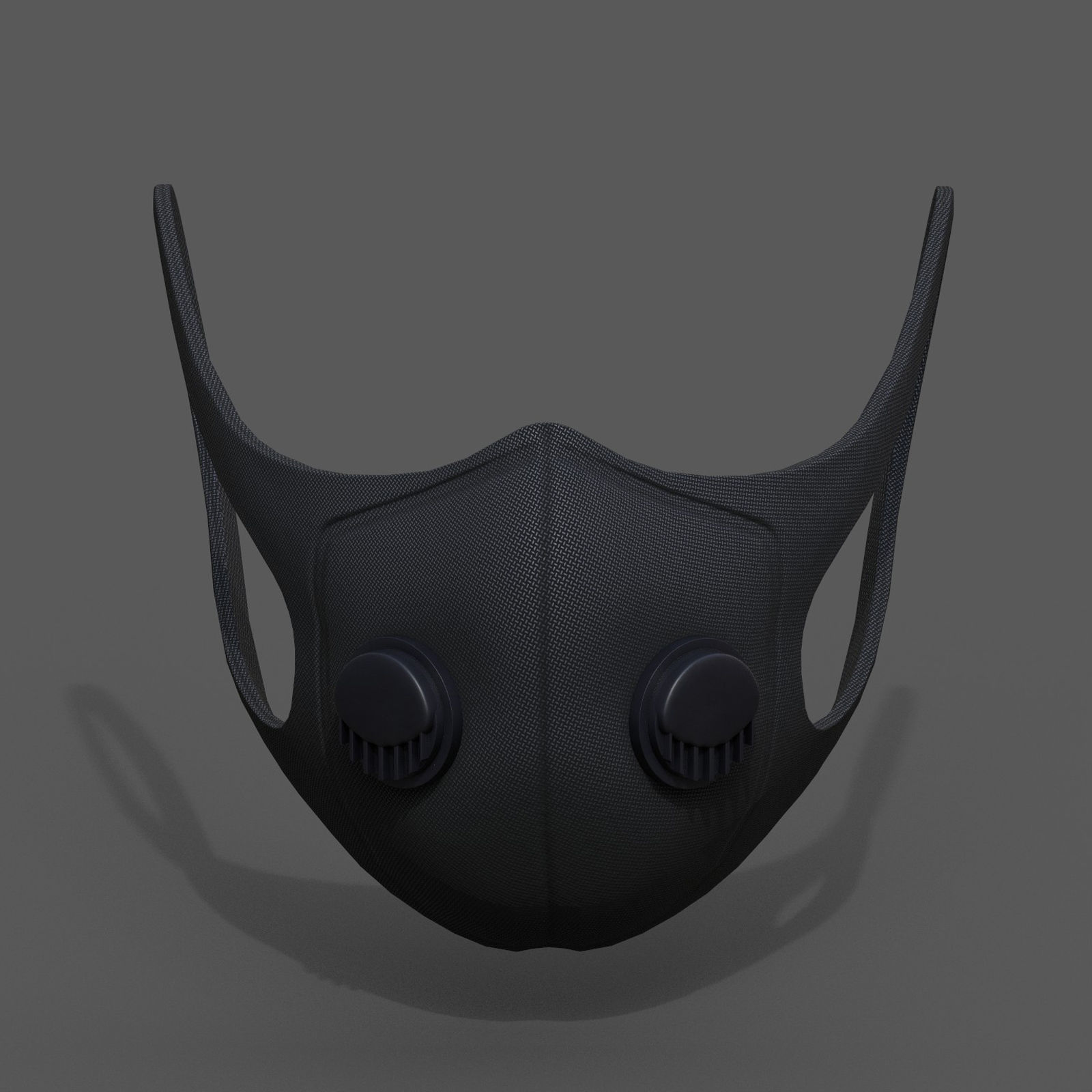 Gas mask helmet resperator helmet scifi fantasy Low-poly 3D model_1