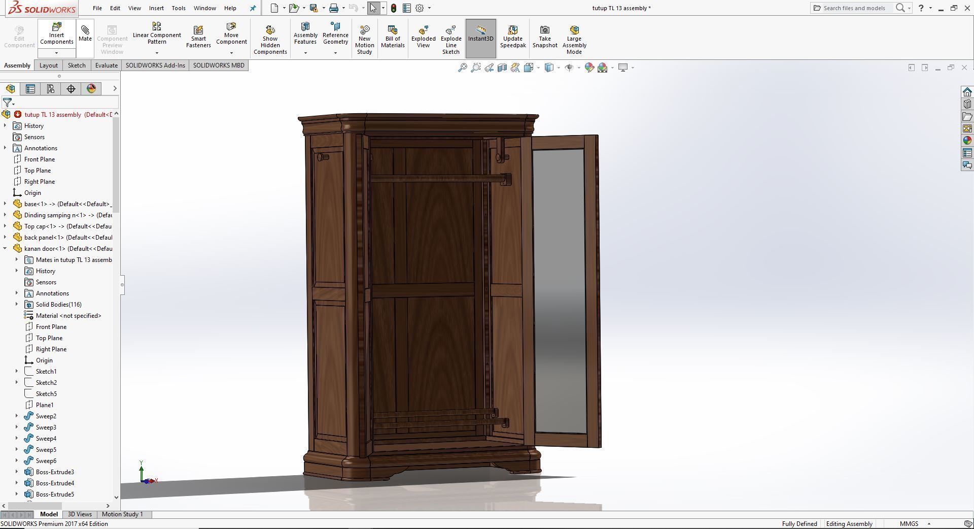 Wardrobe armoires - bedroom furniture sets home Free 3D model_8