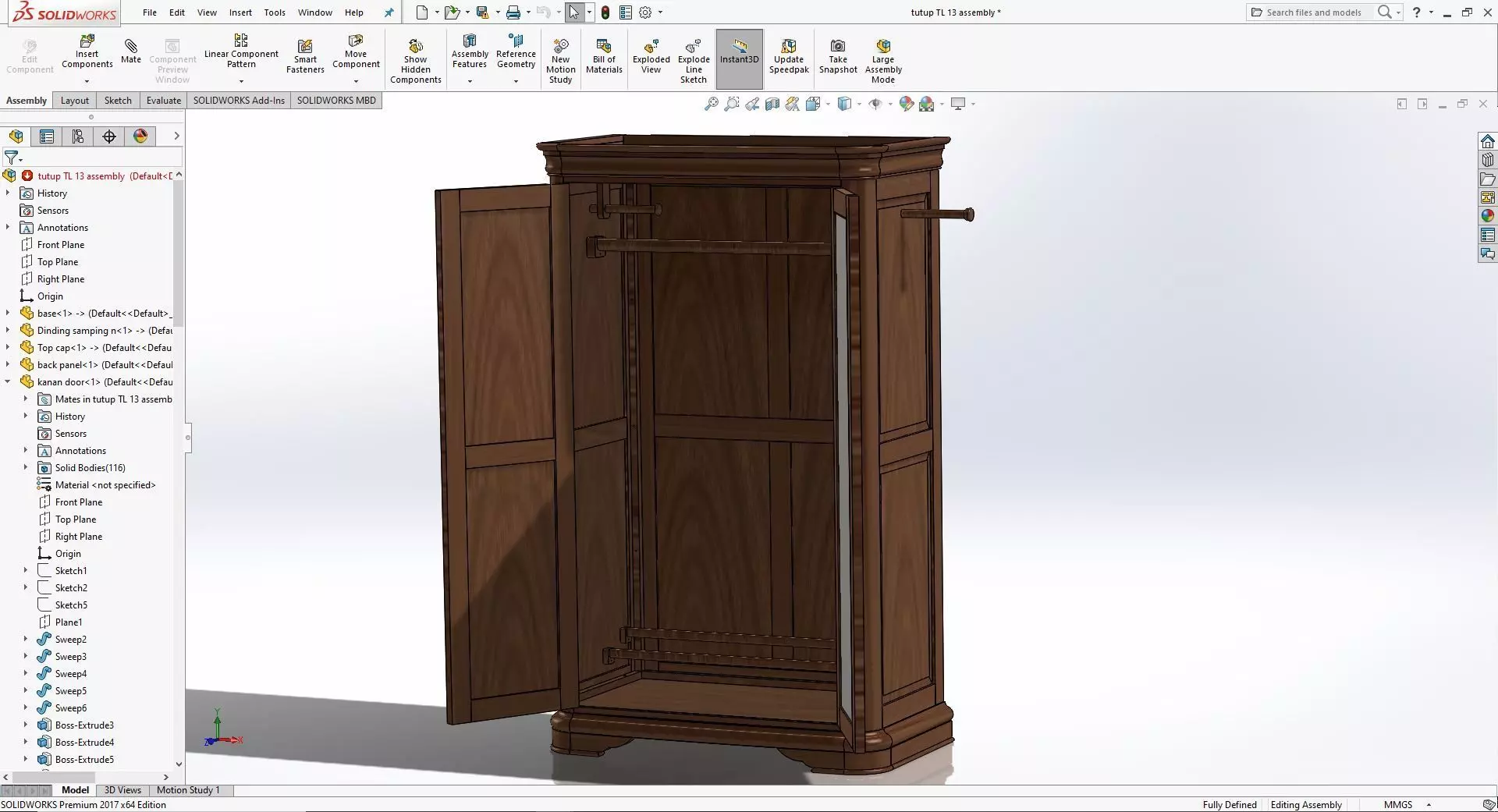 Wardrobe armoires - bedroom furniture sets home Free 3D model_0