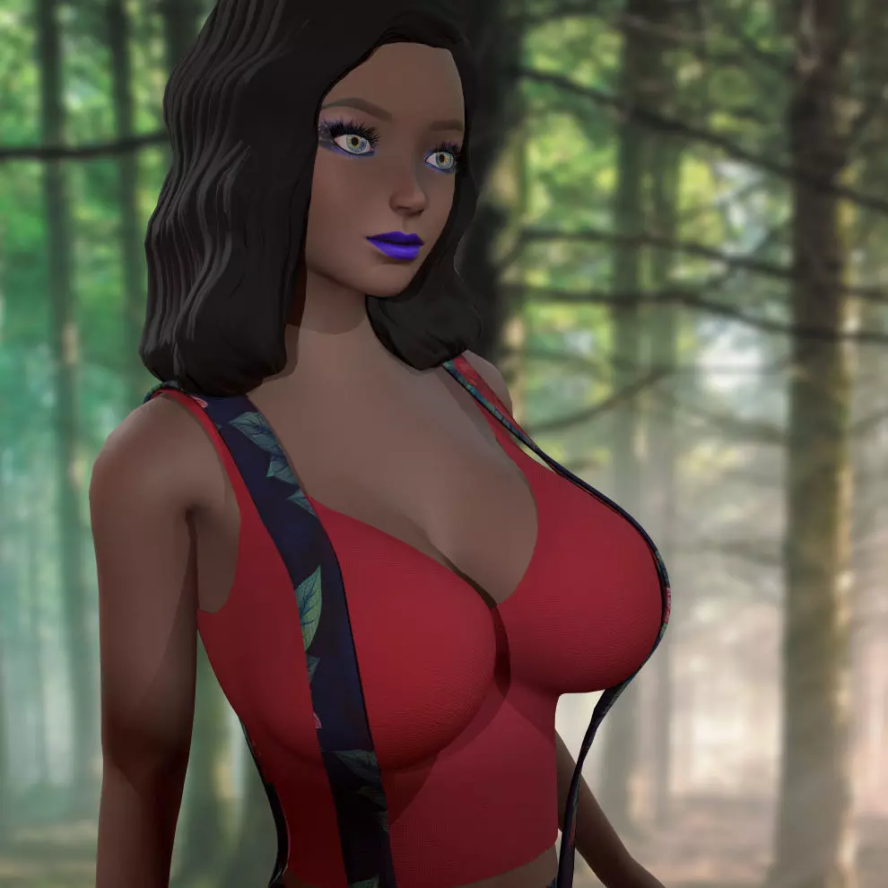 Keren Style III GIRL Low-poly 3D model_0