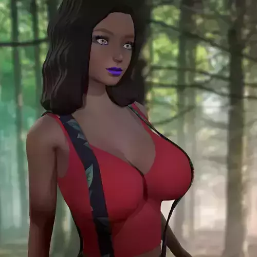 Keren Style III GIRL Low-poly 3D model