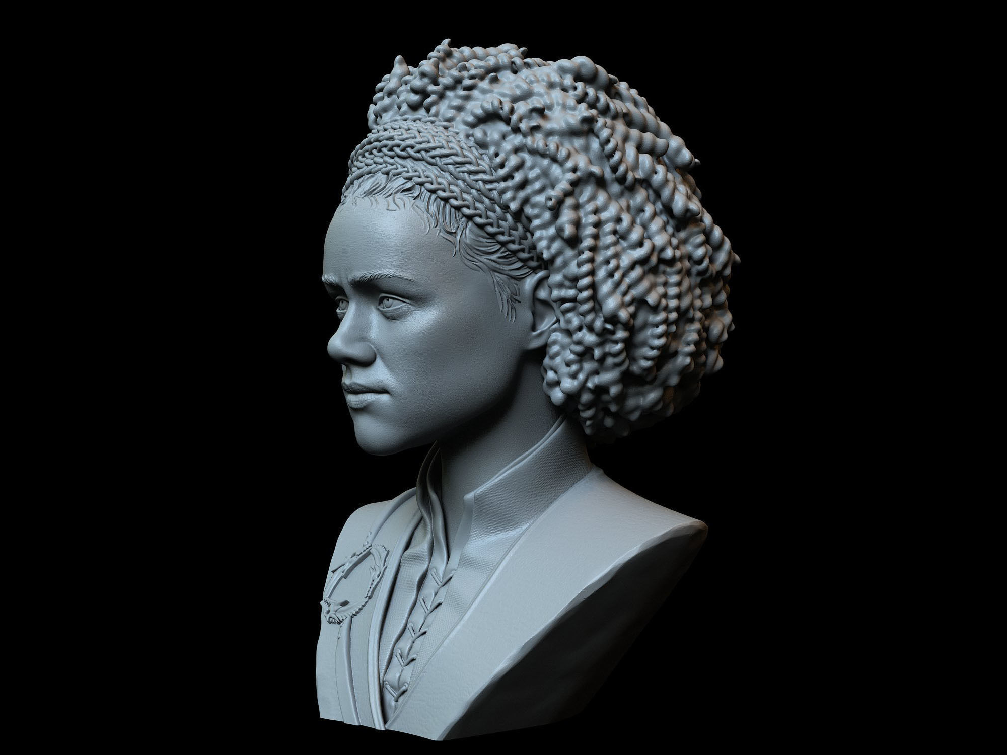 Missandei from Game of Thrones Nathalie Emmanuel 3D print model_11