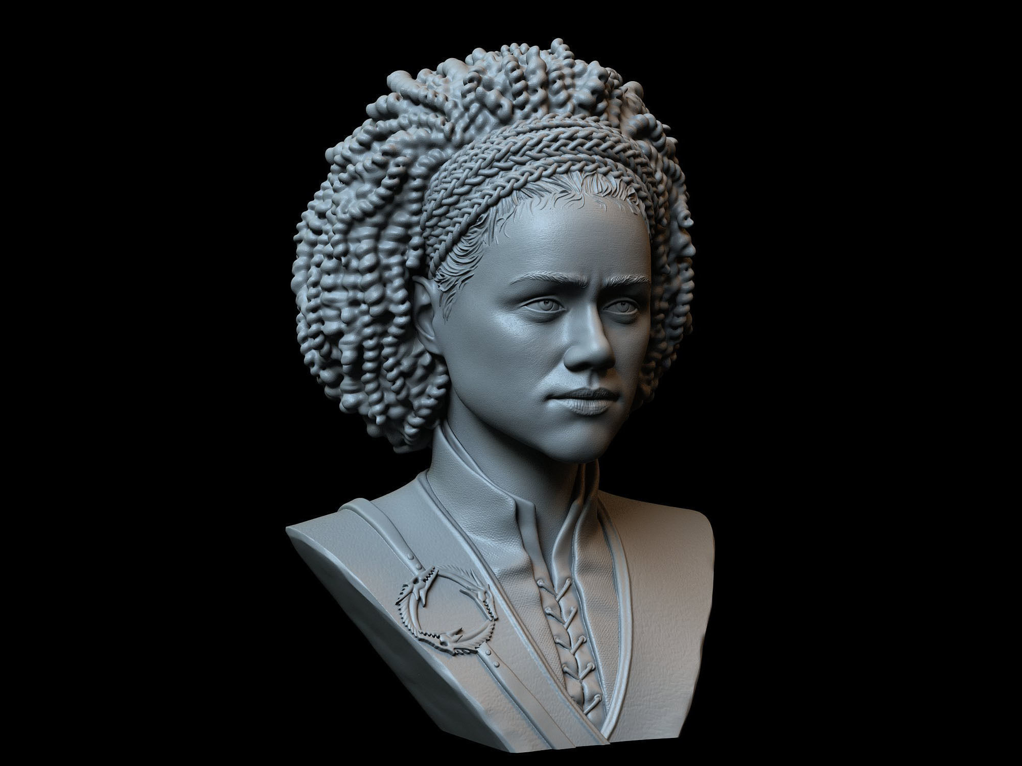 Missandei from Game of Thrones Nathalie Emmanuel 3D print model_8