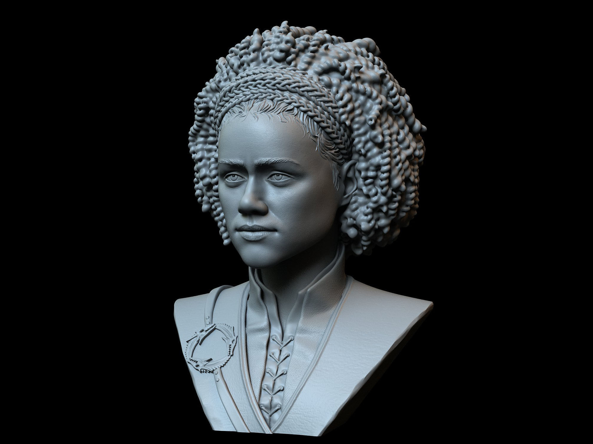 Missandei from Game of Thrones Nathalie Emmanuel 3D print model_10