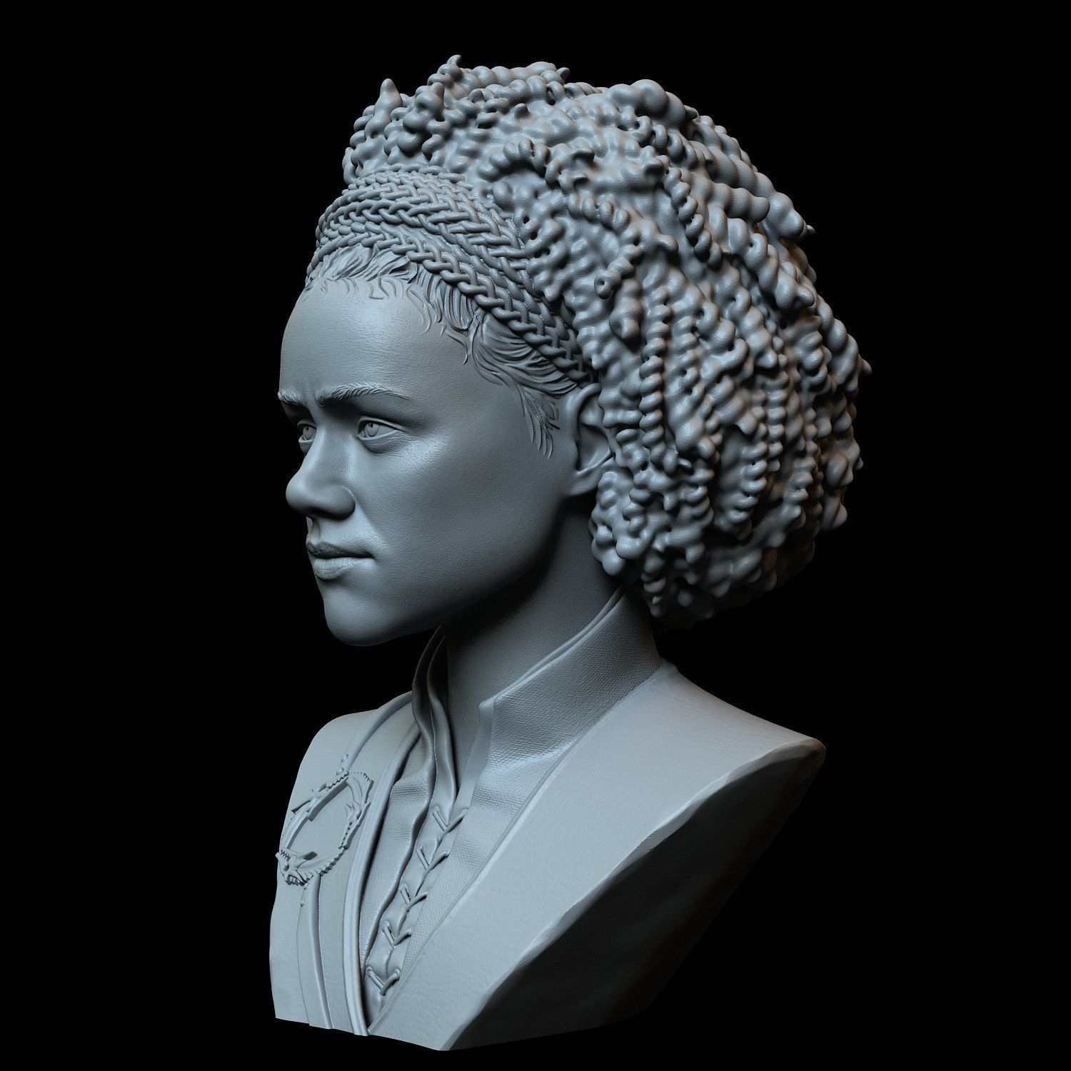 Missandei from Game of Thrones Nathalie Emmanuel 3D print model_3