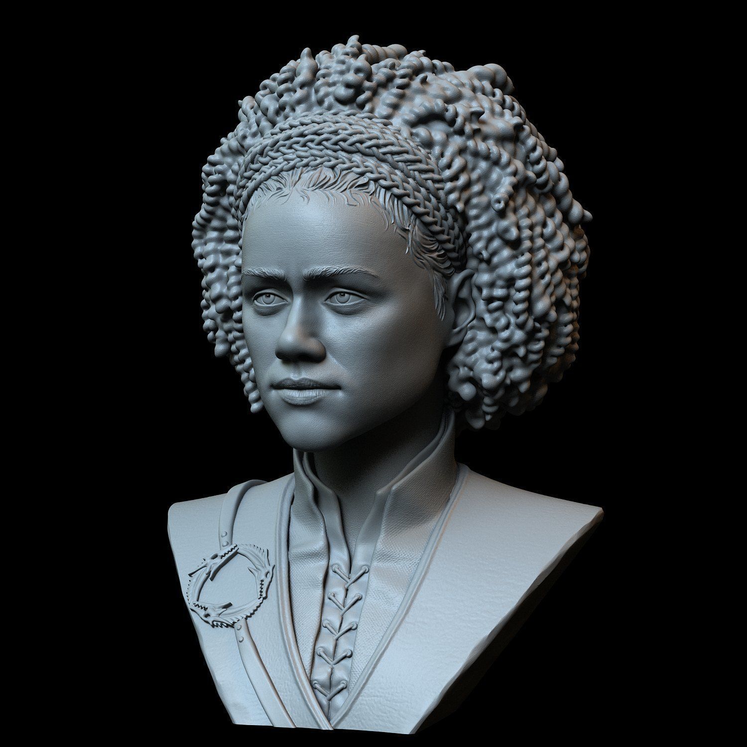 Missandei from Game of Thrones Nathalie Emmanuel 3D print model_2