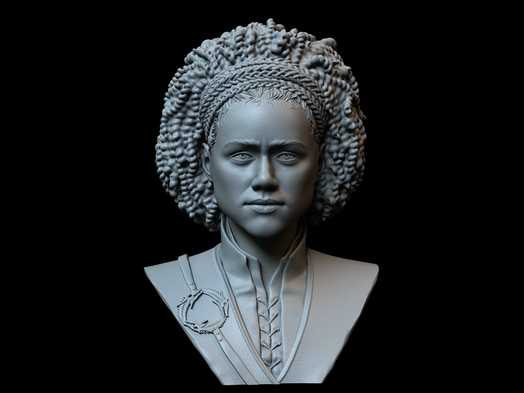 Missandei from Game of Thrones Nathalie Emmanuel 3D print model_9
