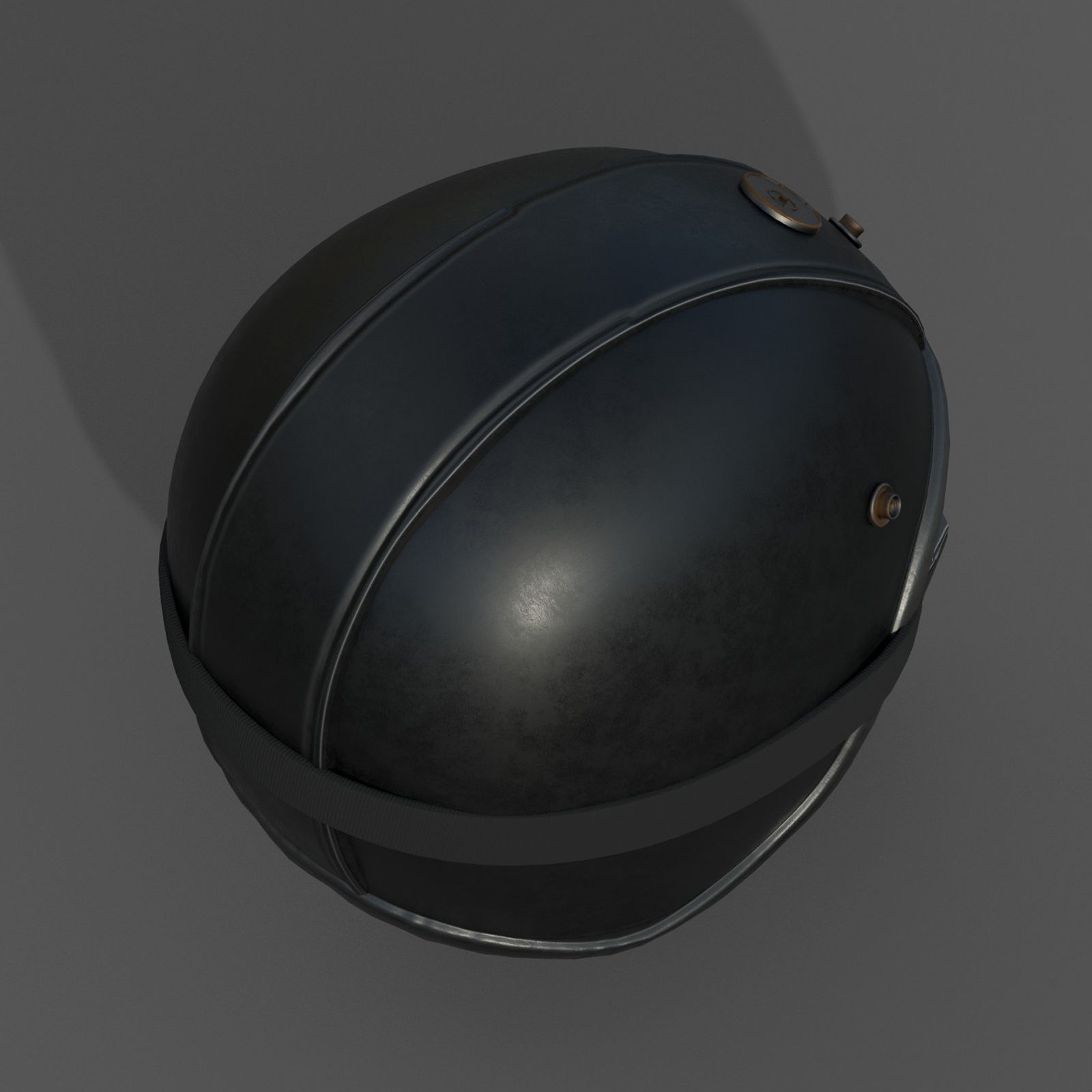 Helmet racer spot protection safety futuristic scifi Low-poly 3D model_6