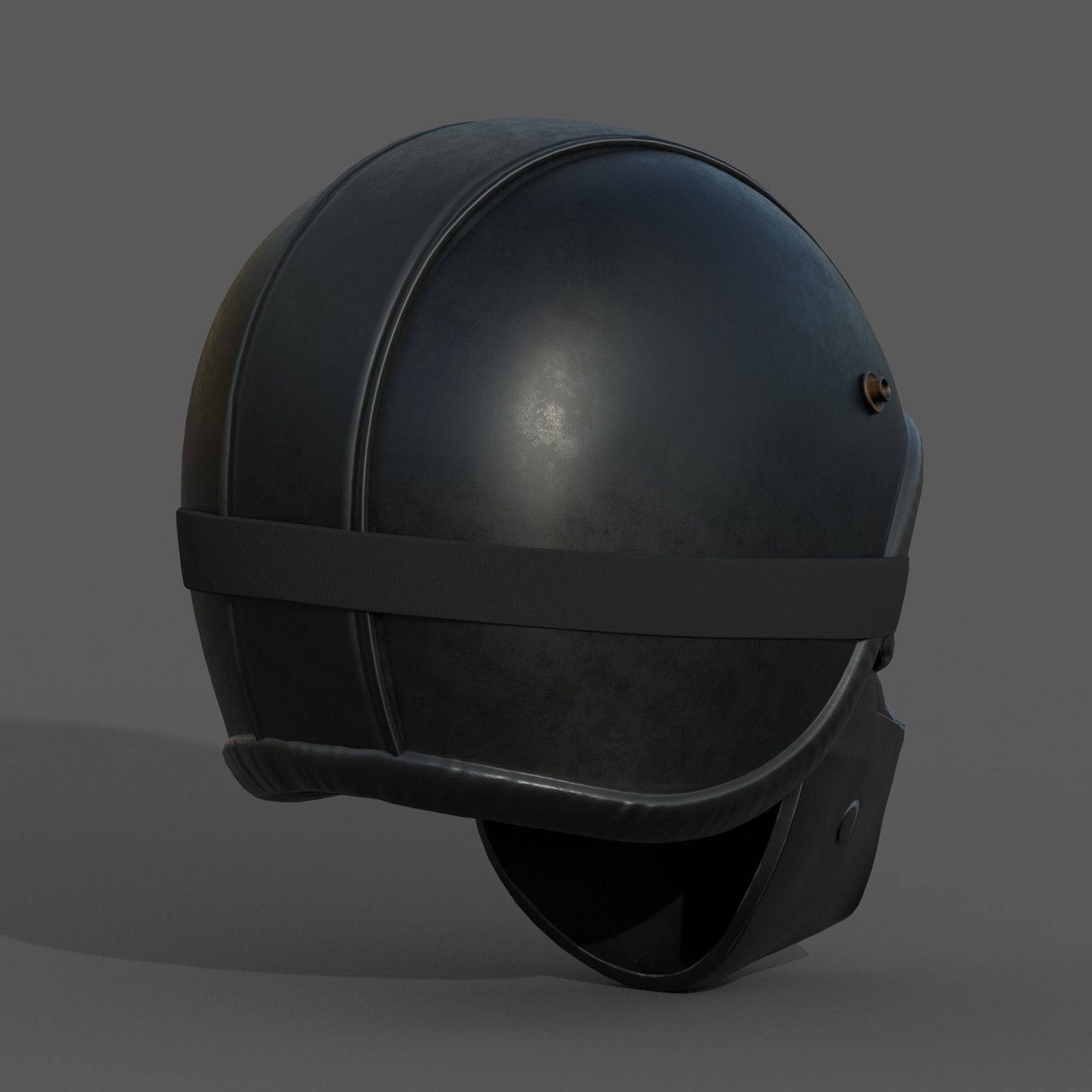 Helmet racer spot protection safety futuristic scifi Low-poly 3D model_8