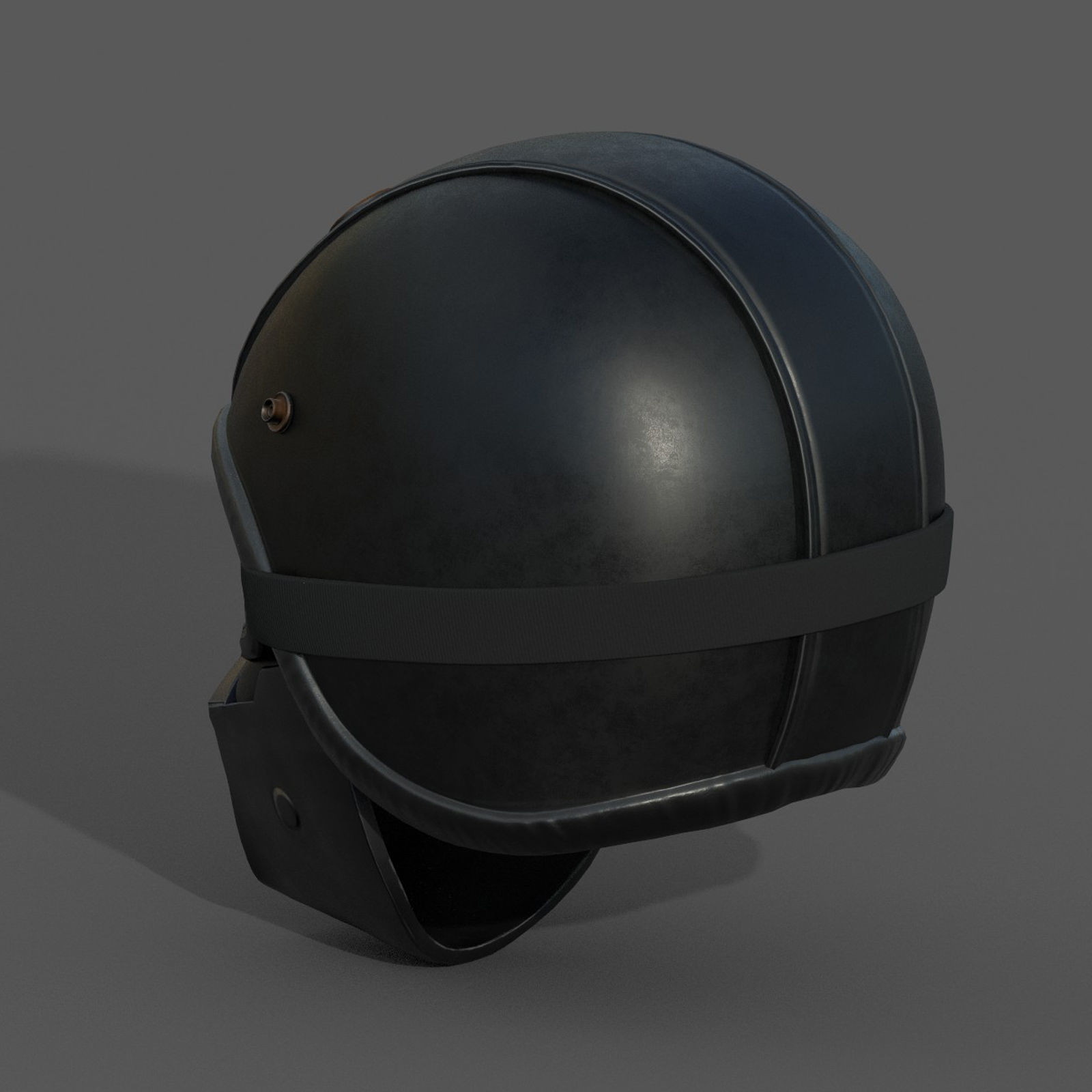 Helmet racer spot protection safety futuristic scifi Low-poly 3D model_7