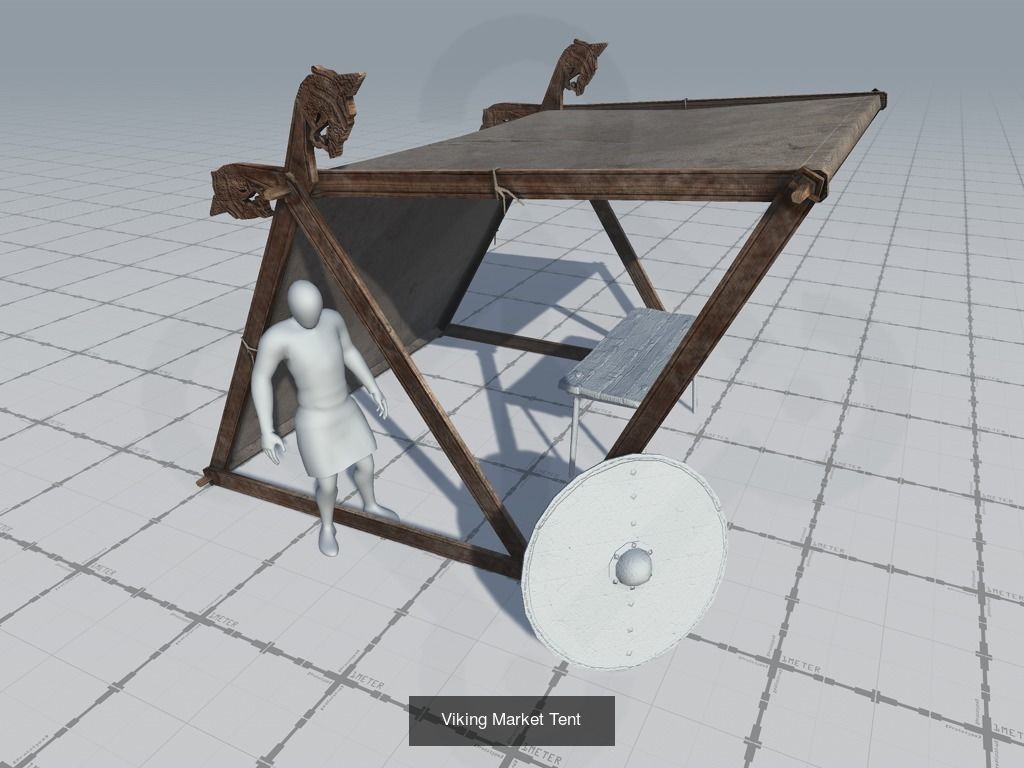 Viking Tents 3D Model Collection_2