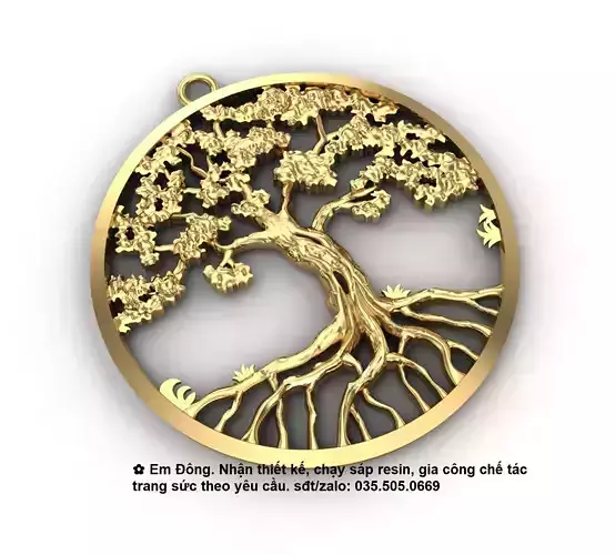 Plant pendant tree of life pendant 