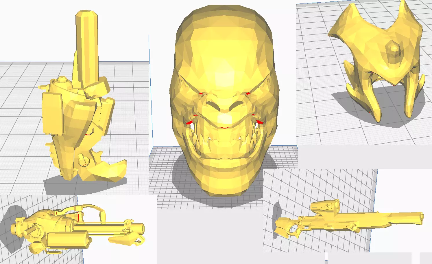 Gears of War armor and weapons Free 3D print model